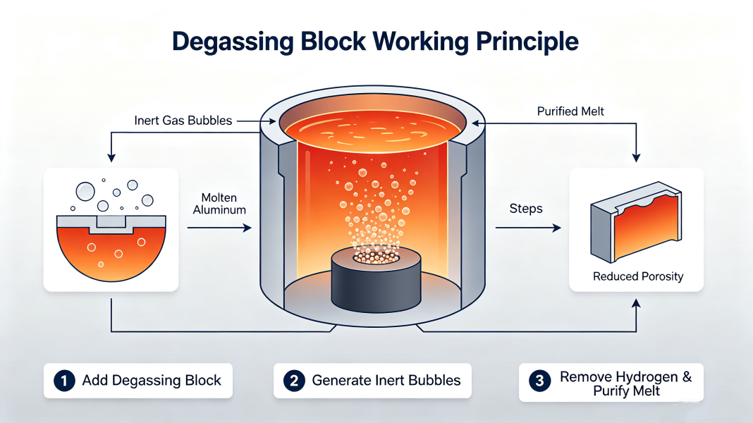 degassing block working principle