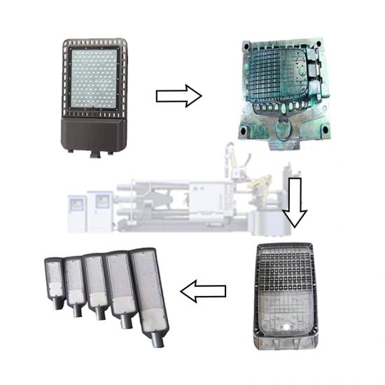 Druckgussmaschine für LED-Straßenlaternengehäuse aus Aluminiumlegierung